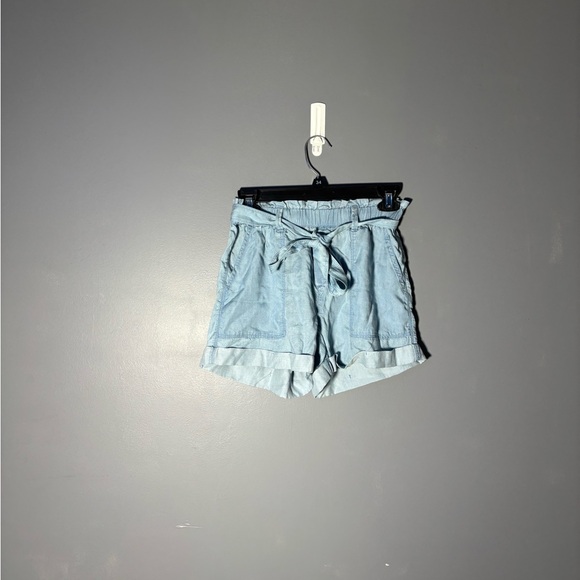 Aerie Light Blur Chambray Paperbag Shorts Size XS - Picture 2 of 5